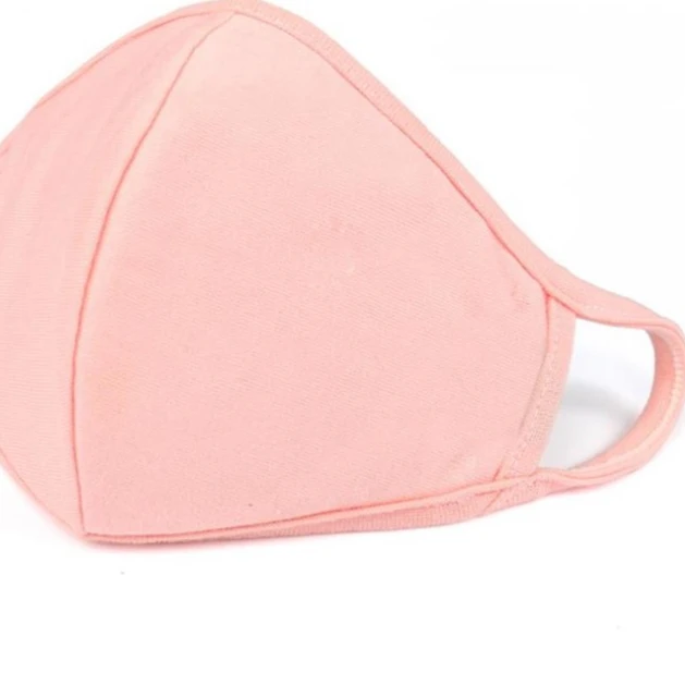 Черная Тканевая маска для лица хлопковая многоразовая гражданских лиц