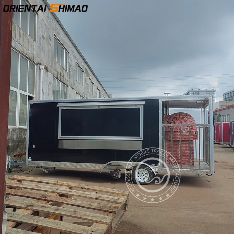 China hot dog coffee concession food trailer street kiosk small food cart pizza oven food truck
