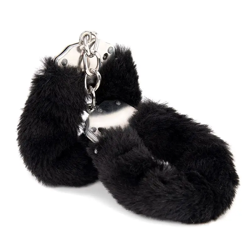 MOGlovers Furry Plush Handcuffs Leather Hand Cuffs Adult Erotic Toys bdsm Restraint Shackle Devices SM bondage Handcuff