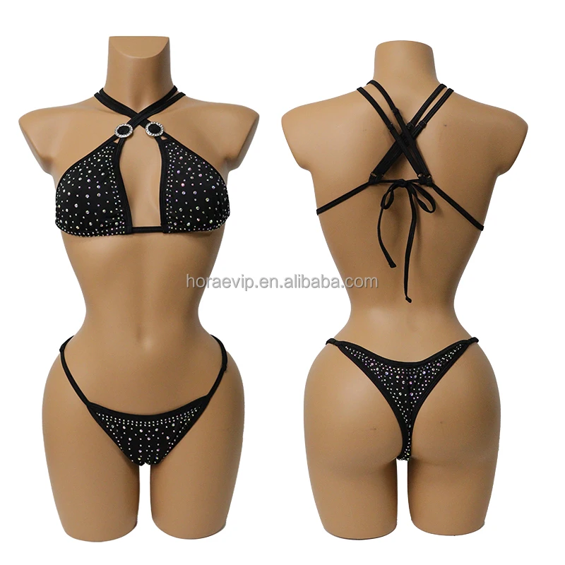 S648 New Style Sparkling Crystal Bikini Multiple Ways Wearing Sexy Rhinestone Swimwear
