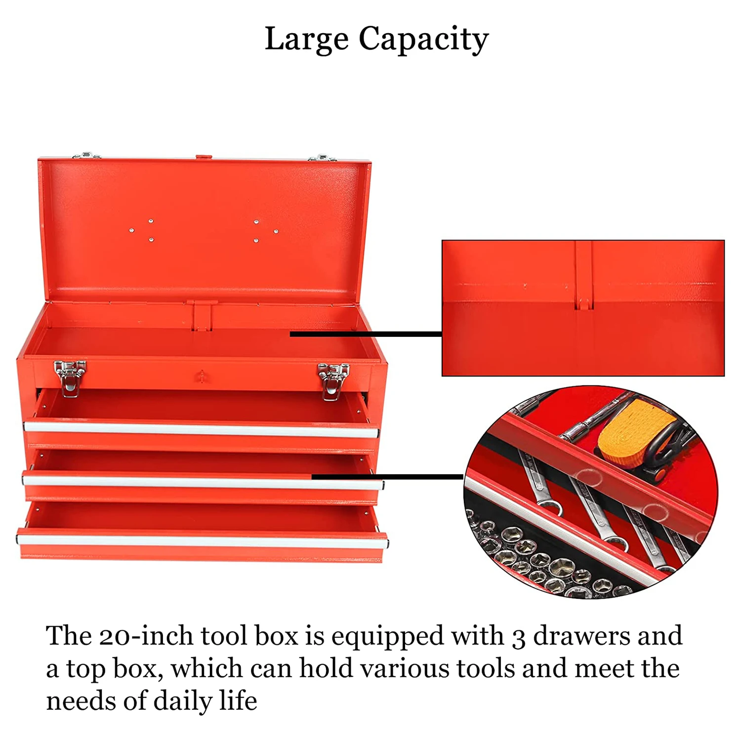 Heavy Duty Metal Storage Cabinet Garage Mechanic Organizer Tool Box