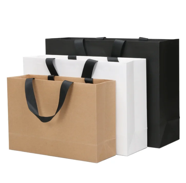 Custom Logo Printed Luxury Shopping Paper Bag 250 gsm Art Paper Bag For Clothes