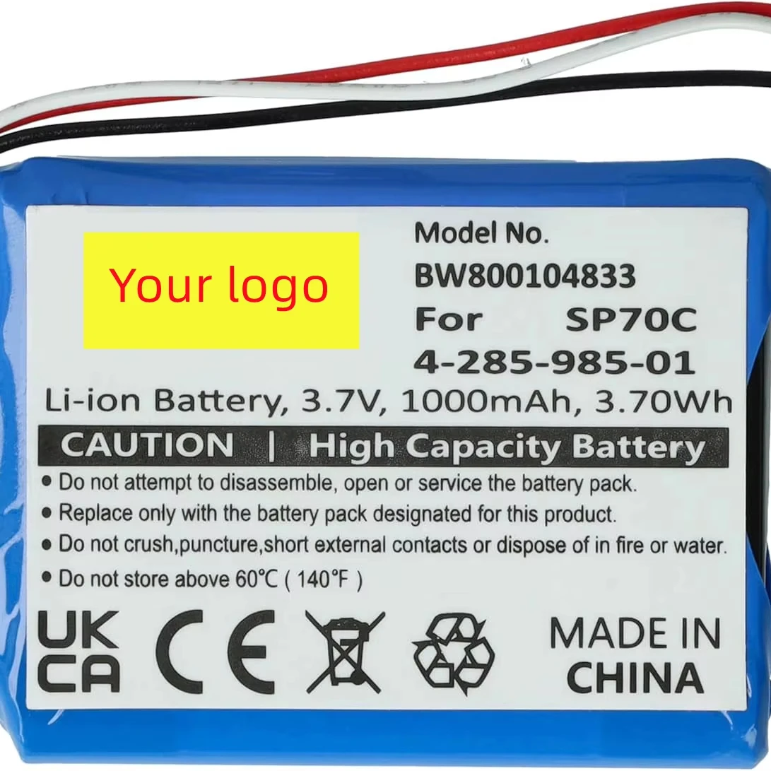 3.7V 900mAh Li-Ion Game Console Battery PSP E1000 E1002 E1004 E1008 Pulse 6V Storage Type NCM Anode Material 2500mAh Capacity