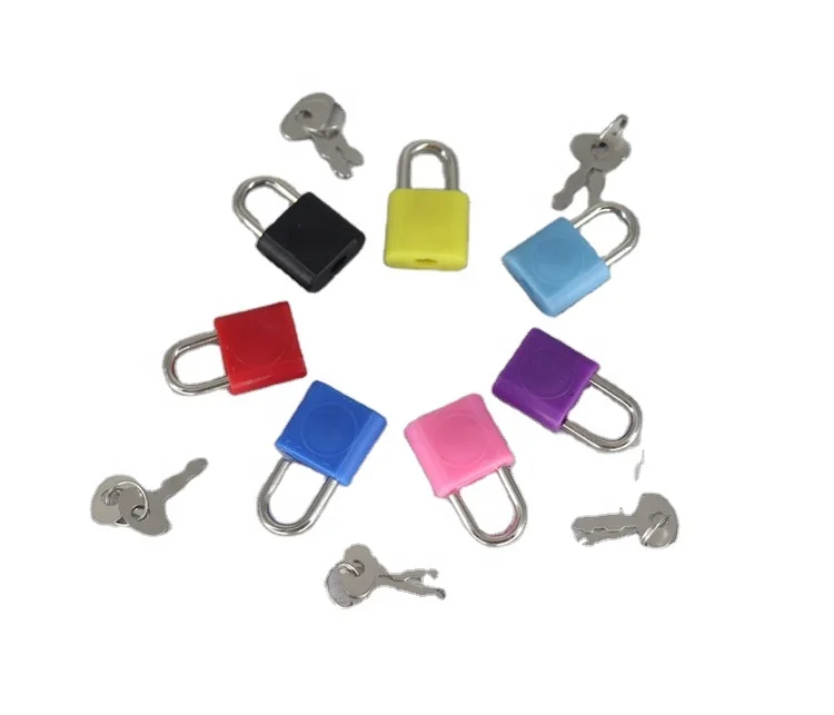 
canyu lock 20mm color plastics mini padlock notebook locks small padlock milk crate padlock all lock same keys 
