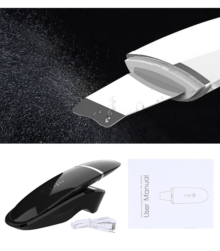  Ультразвуковой скребок для кожи лица Amazon espatula ultrasonic шпатель