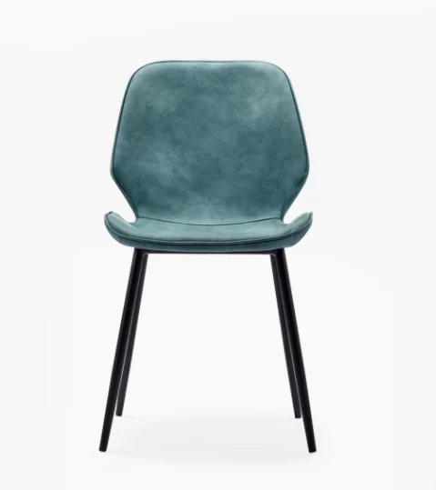 Bazhou Vintage dinning furniture chair luxury faux leather dining chair brown modern PU chair