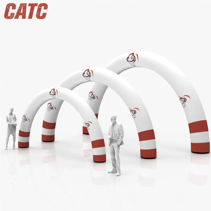 CATC Custom Logo Print Inflatable round Arch Durable Lightweight Airtight Gate for Outdoor Events Hot Sale