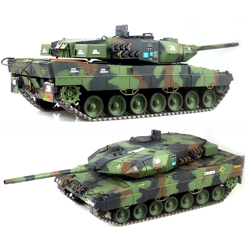 Professional 3889-1 Metal Tank German Leopard 2 A6 RC Main Battle Tank 2.4G 1/16 HengLong Model Toy Remote Control War Tank Car