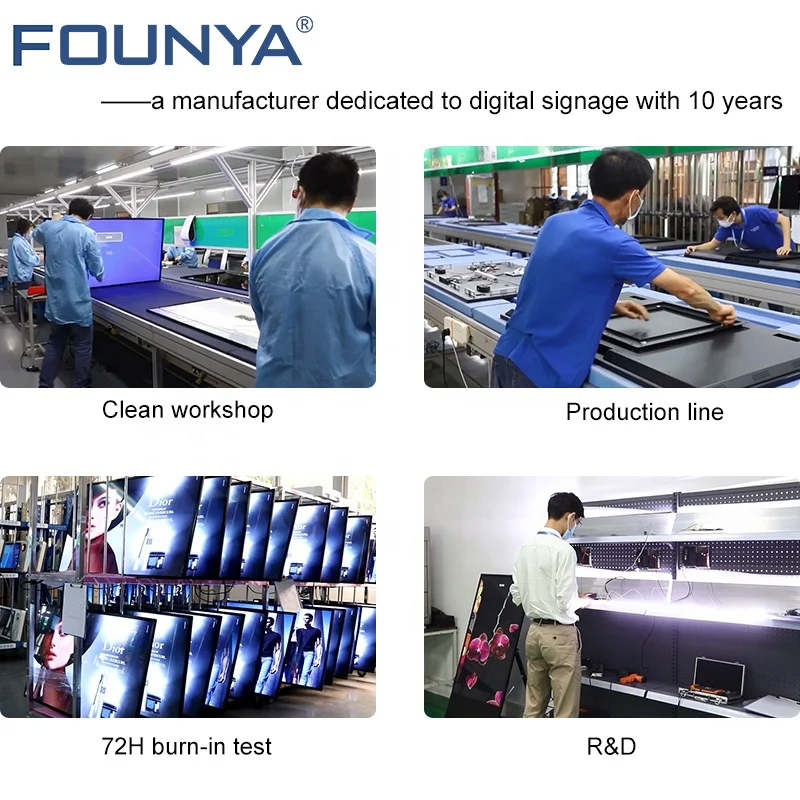 Floorstanding Wheel Moveable Foldable E-paper  Propaganda Poster Advertising LCD Digital Signage and Displays