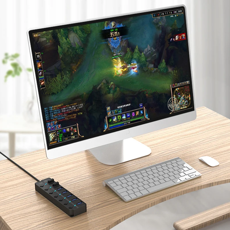 Док-станция Usb 3 0 разветвитель многопортовый адаптер 7 портов концентратор 2 с адаптером питания для