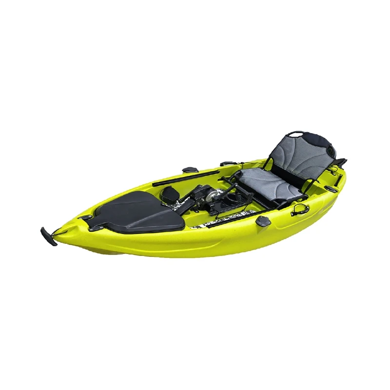 2023 hot sell small size single seat fishing electric motor or metal pedal canoe kayak