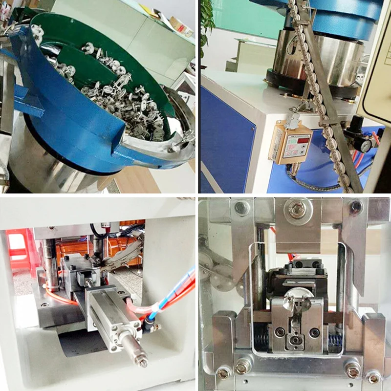 EW-5055A Factory customized power cord plug 2 pin 3 pin crimping machine cable plug connector crimping machine