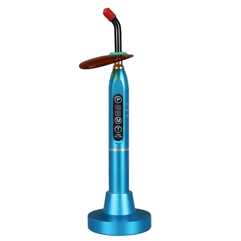 Dental Lighting Cure Cordless Stainless Steel Blue Led Wireless Rechargeable Dental Curing Light
