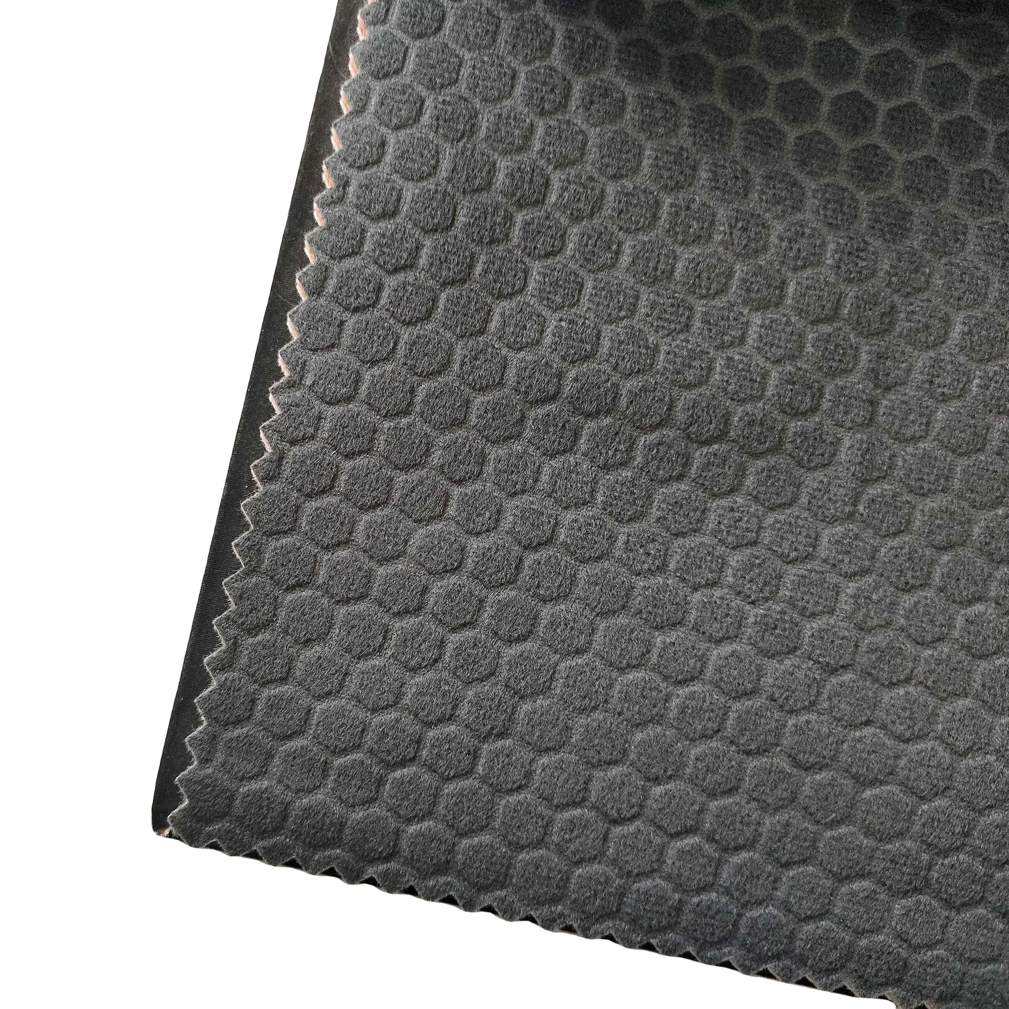 Многослойная Бархатная ткань с глубоким тиснением из 100% полиэстера с пеной для автомобильного сиденья/Автобусного Сиденья/дивана