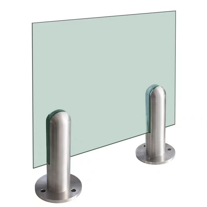 Adjustable 10mm 12mm High Railing Glass Balustrade Spigot Swimming Pool Fence 2205 Stainless Steel Glass Spigots On Stock