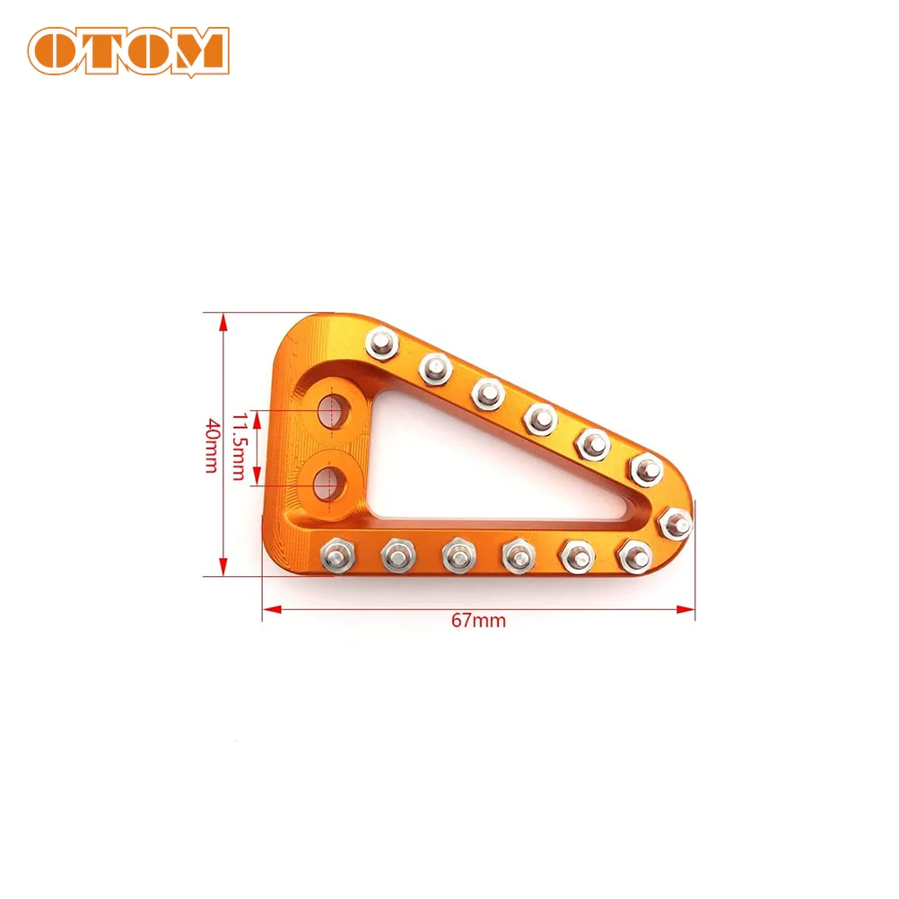 OTOM Motorcycle CNC Rear Brake Lever Step Pedal Plate For KTM EXC EXCF SX SXF XC XCF HUS QVARNA FC FE TC TX 125 250 350 450