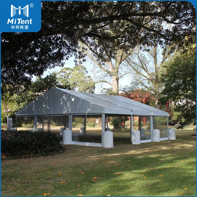 Guangzhou Mite A Shape Aluminum Cheap Party Tent Arabian Tents with White Roof and Clear Walls