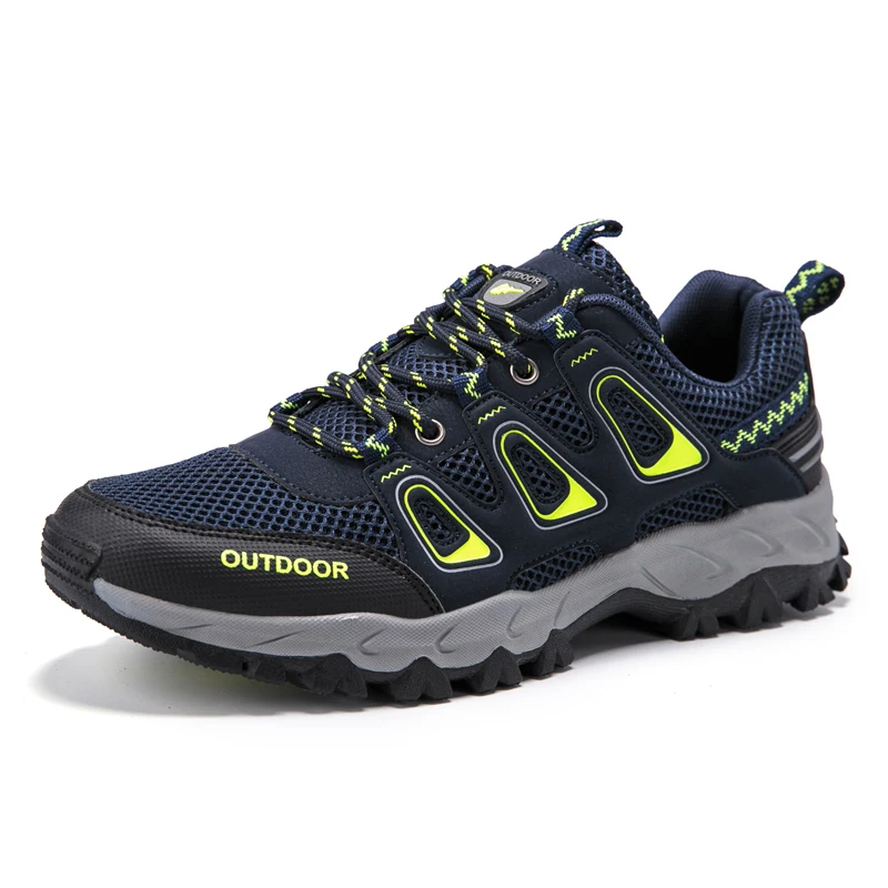 
Hiking Shoes Men Walking Running Sneakers Non Slip Mesh Comfortable Low Heel Boots for Gym Athletic Work Trail Trekking 
