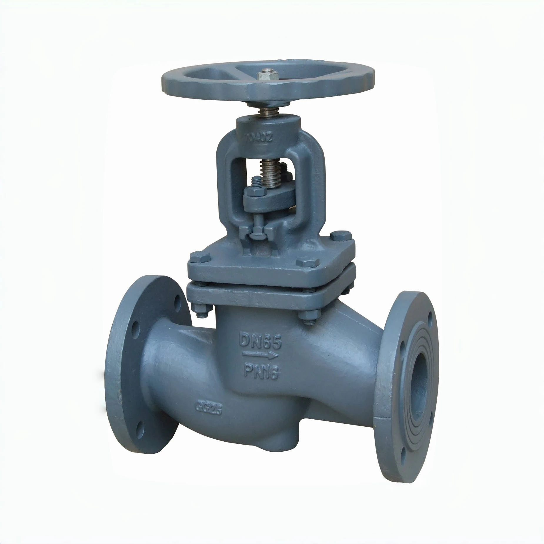 Industrial Din Flange Ends Lift Type Cast Iron Stainless Steel Globe Valve Stop Water Valve