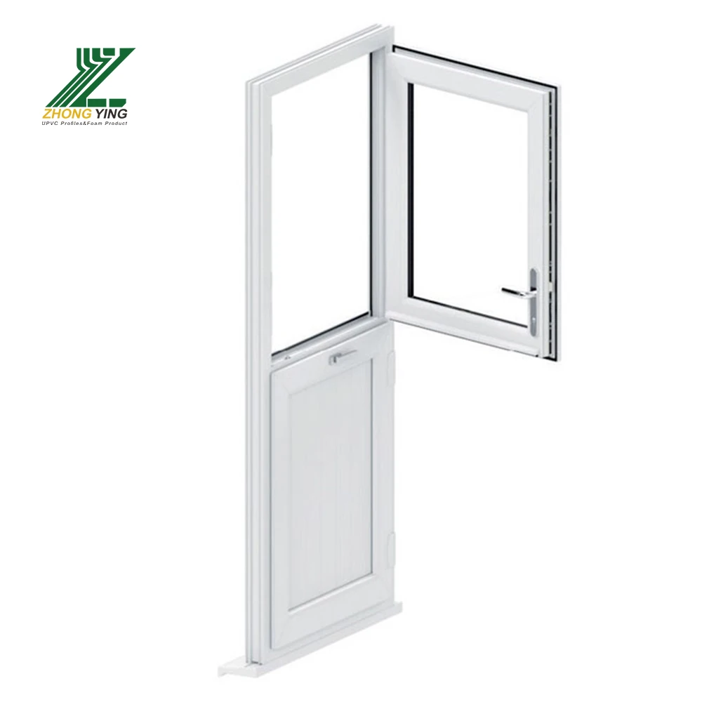 Waterproof Upvc Pvc Doors Upvc Plastic Interior Bathroom White Plastic Glass Doors