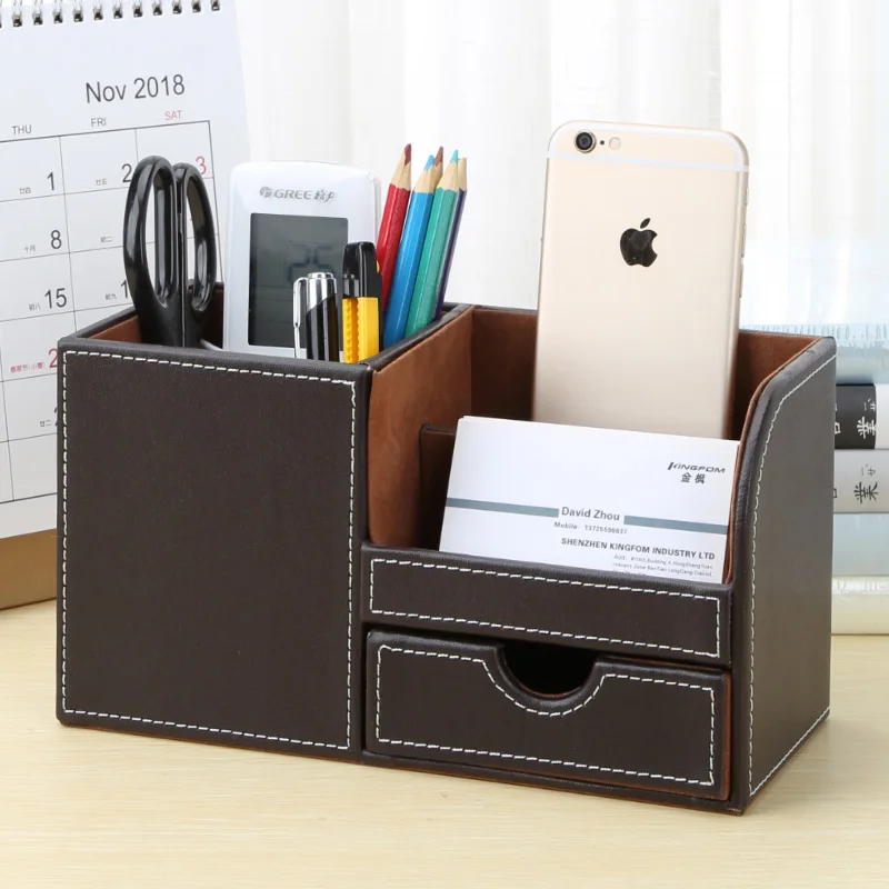 2022 Hot Luxury Household Leather Wooden Storage Box