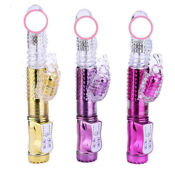 
Amazon Hot Selling Rabbit Sex Toys G Spot Thrusting Rotation Dildo Vibrators for Women 