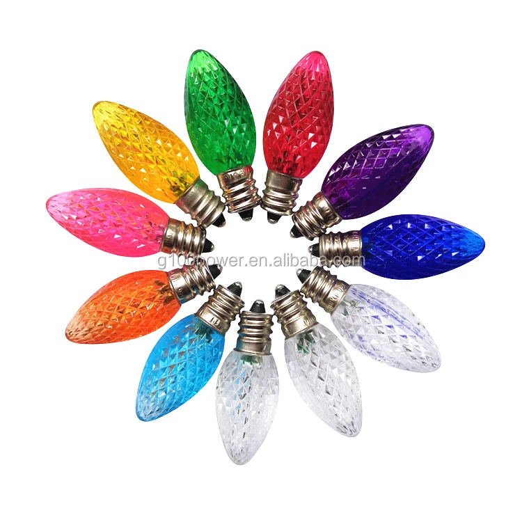 Best China Factory Wholesale C7 LED Christmas Light Bulbs Yellow