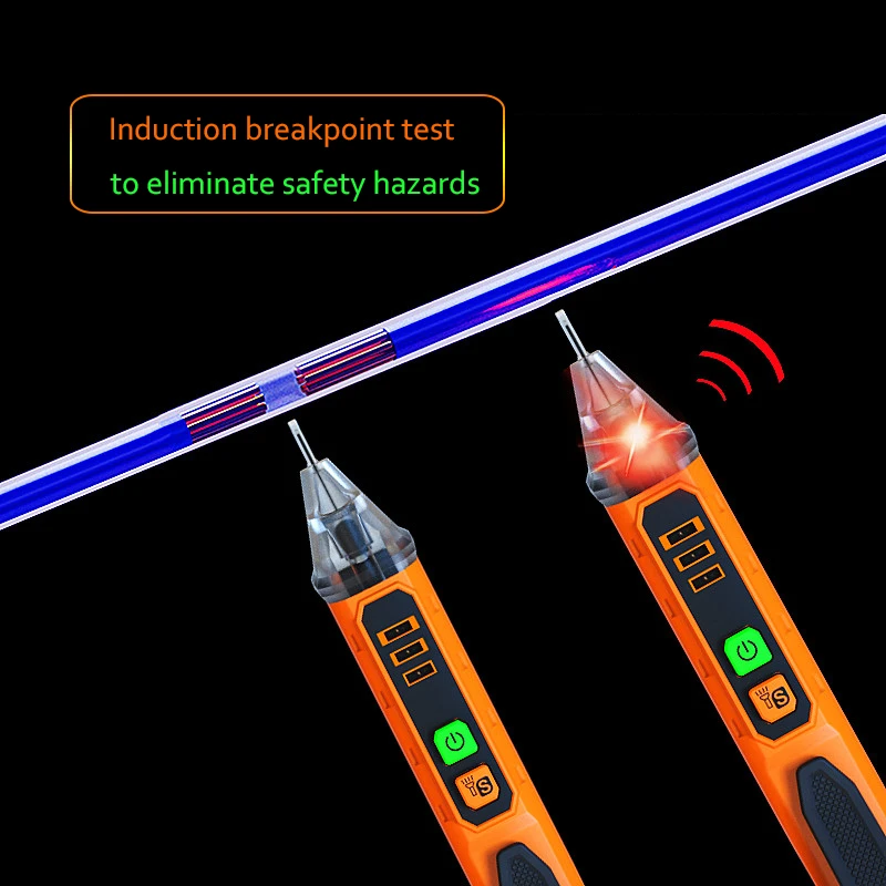 VICI non contact voltage electrical 12V to 1000V tester pen AC-3 with high sensitivity and curved detecting tip design