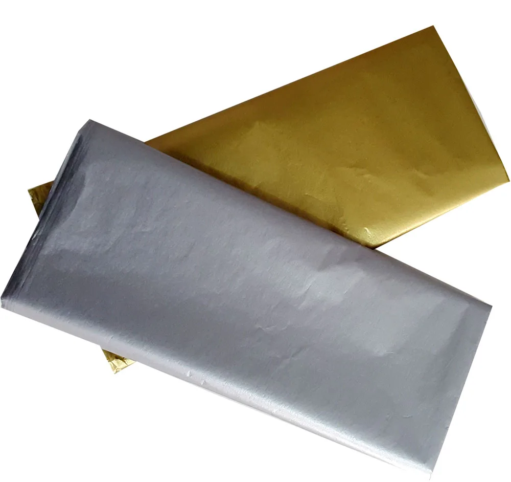gold/silver print tissue paper