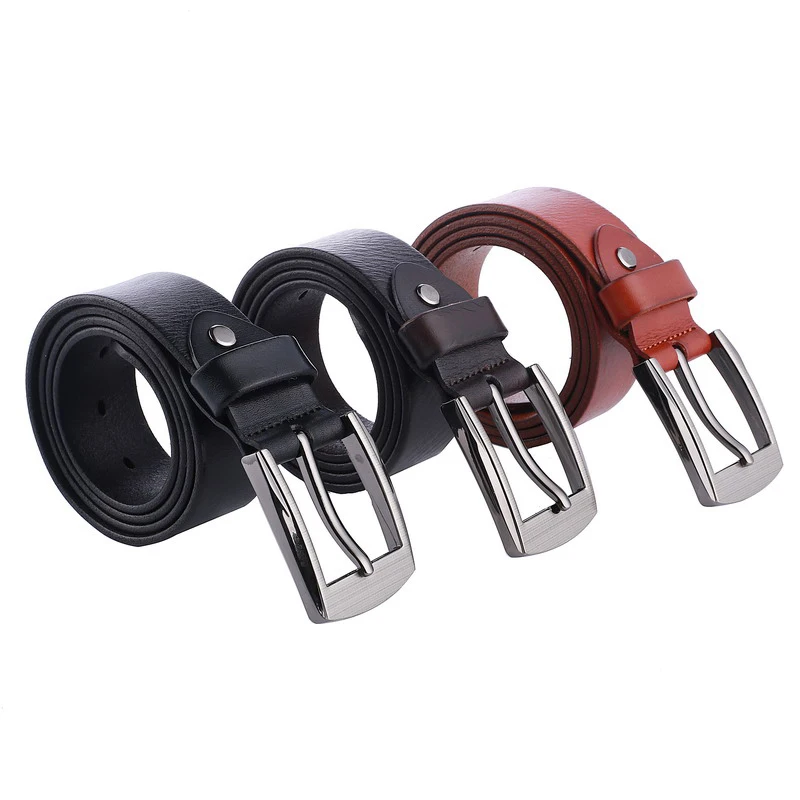 All-match Pin Buckle Casual Formal Fashion Adjustable Genuine Leather Belt