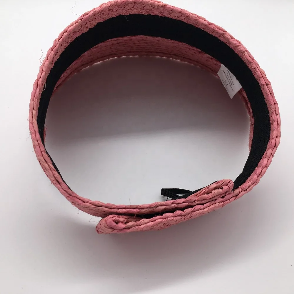 Wholesale Straw Sun Visor Cap for Beach Travelling Wear