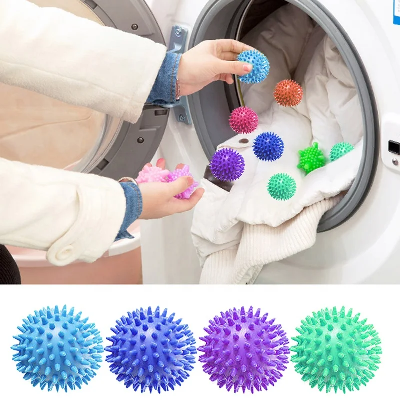 RTS Clothes Cleaning Soft Plastic Washing Balls Reusable Softener PVC Silicone Laundry Ball