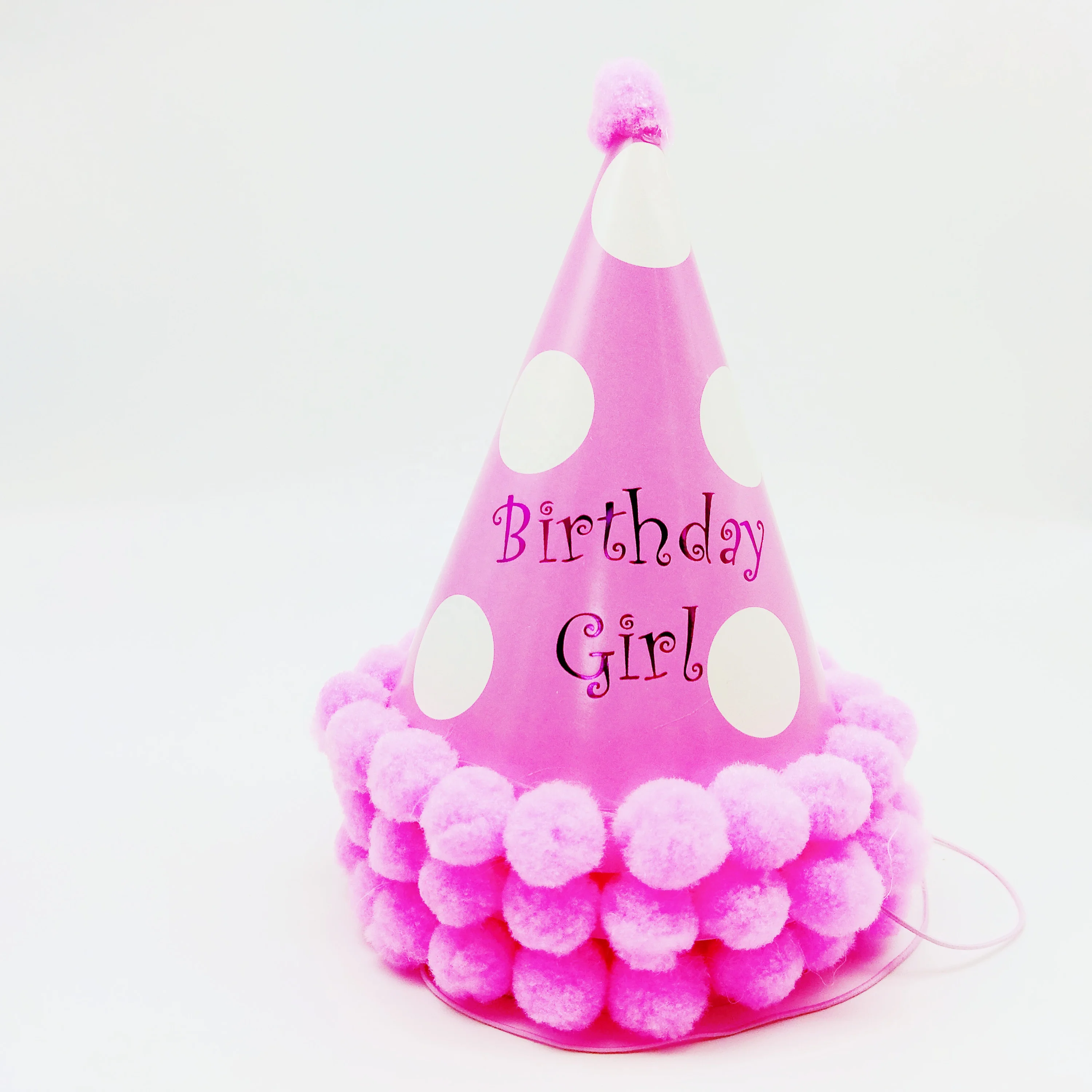 Boys and Girls Multi Colors Round Birthday Happy Hat Paper Party Hats