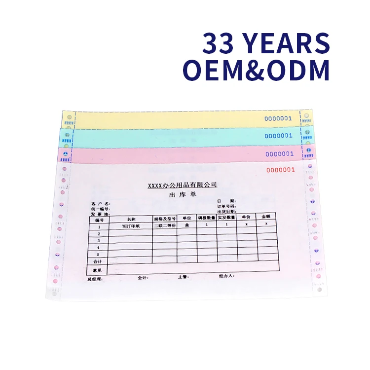 Hot sale carbonless continuous carbonless paper ncr on pallets for printing