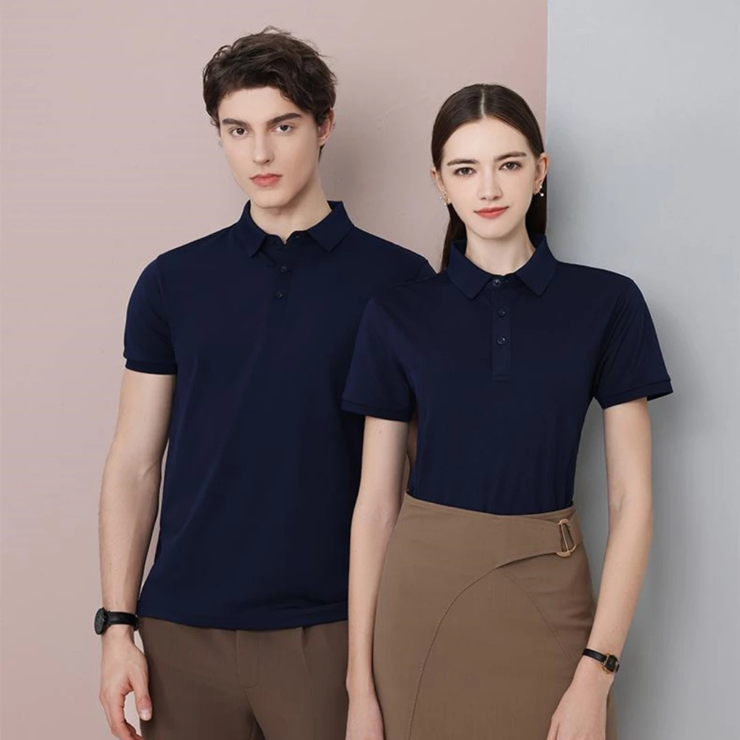 High Quality Classic Shirt Neck Collar White Embroidery Polo Shirts 100% cotton For Men polo shirt