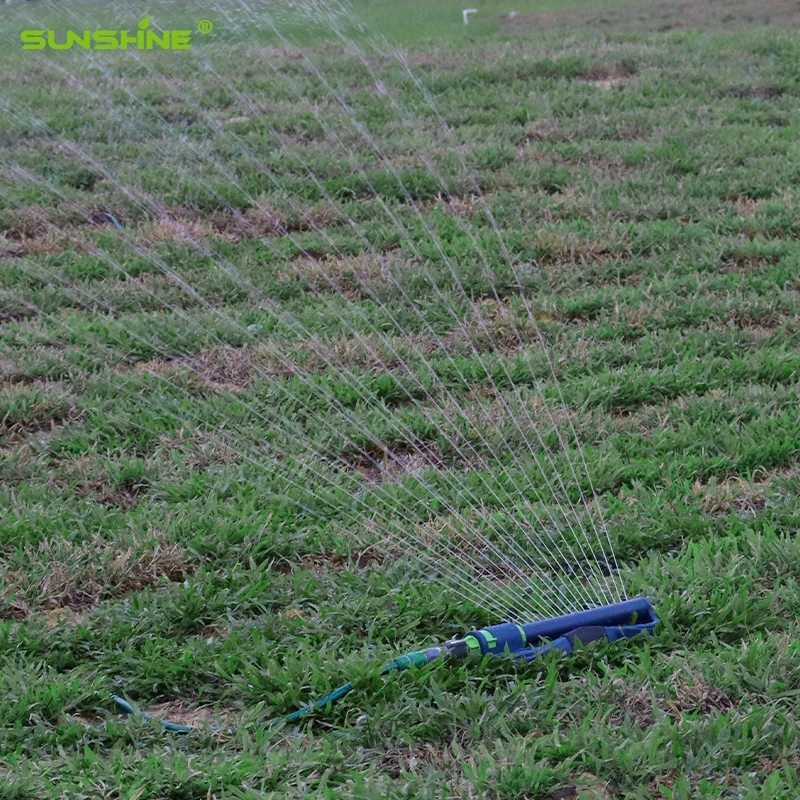 SUNSHINE Oscillating Lawn Sprinkler Plastic Base 19 Holes Water Even Coverage and Spray Pattern Easy Maintenance