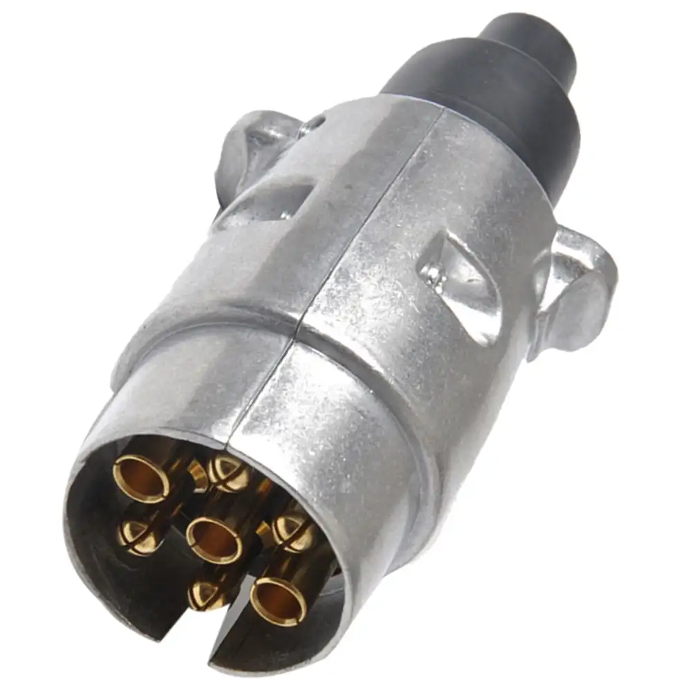 Truck Parts 7pin Trailer Plug Aluminum 24v N Type Trailer Connector For Truck Trailer