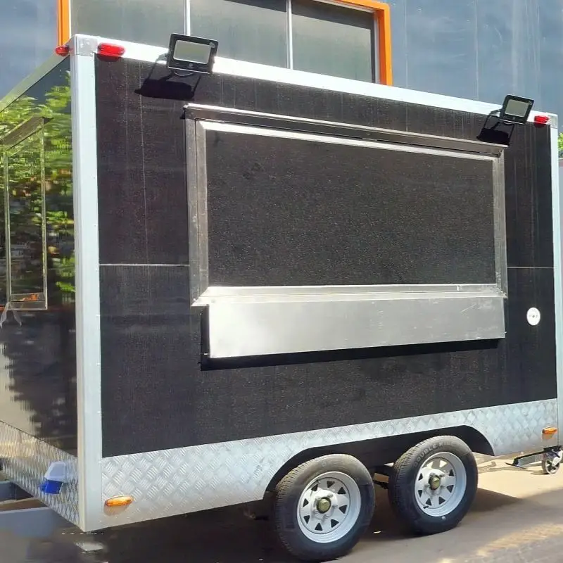 CE certificate concession coffee food trailer hot dog food carts with full kitchen mobile ice cream food truck trailer for usa