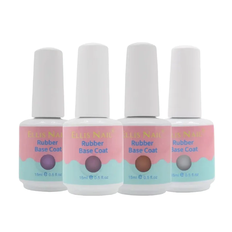 Free Sample Rubber Base Gel Polish Soak Off gel nail polish private label Customs logo Base Color Coat for nails