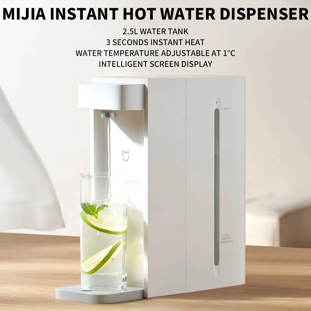 Диспенсер для горячей воды XIAOMI MIJIA S2202 мгновенный диспенсер Настольный Электрический чайник термостат портативный водяной насос быстрый