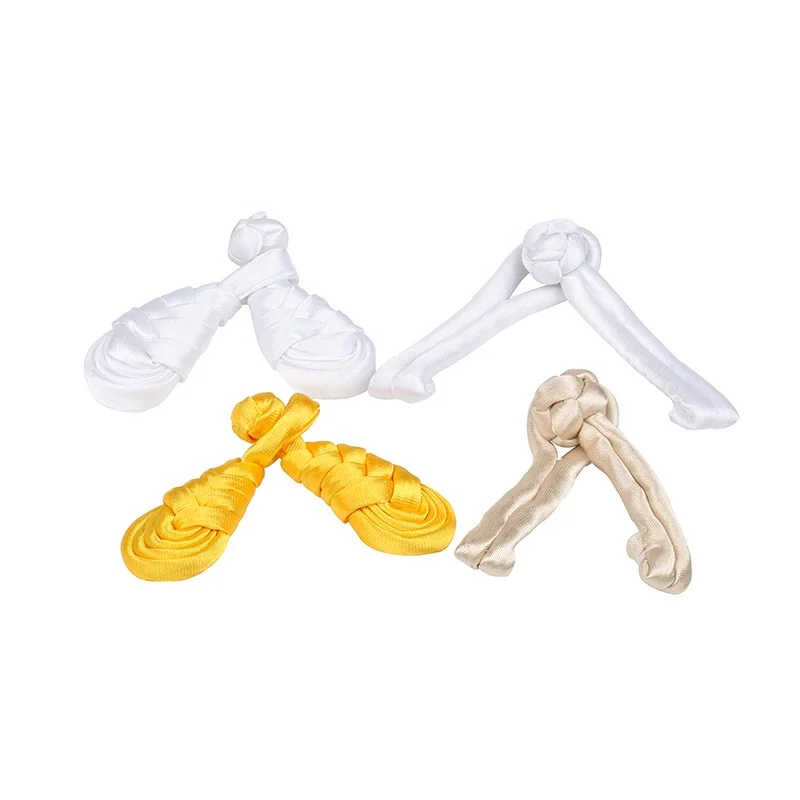 Colorful chinese knot classical Qipao handmade cloth evening dance dress buttons