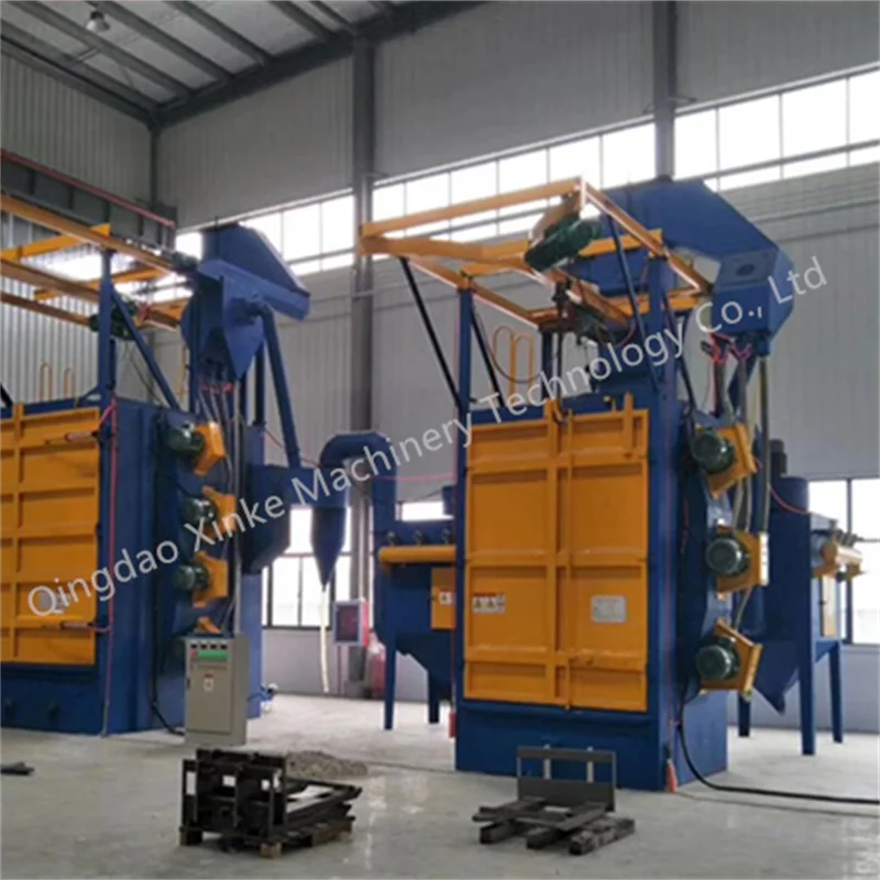 Qingdao Xinke Q37 Series Double Hook Chain Shot Blasting Machine/Spinner Hanger Type Shot Blasting Machine