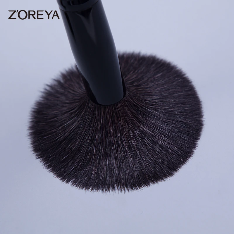 Professional 10 Pcs black  Vegan Cruelty  Soft Bristles Hair makeup cosmetic brush set with bag