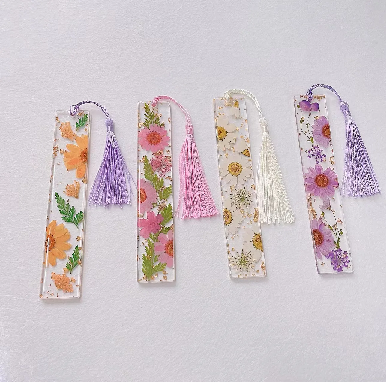 Creative Real Leaf Specimen Real Dry Flower Bookmarks Beautiful  Pressed Dried Flower Floral Book Marks For Kids Book Club
