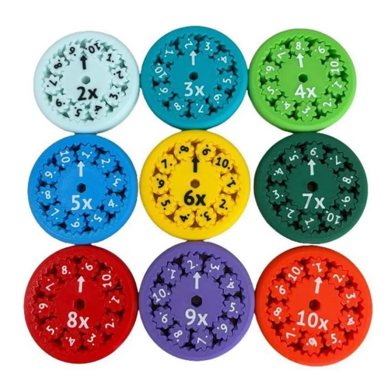 Wholesale Kids Learning Math Games Multicolored Math Facts Fidget Spinners