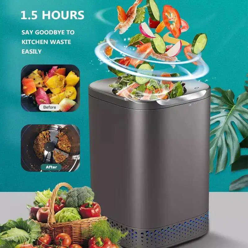 Smart Indoor Composting Machine Eatables Rubbish Dehydrating Recycler Does Not Take Up Space As Fertilizer Food Waste Disposer