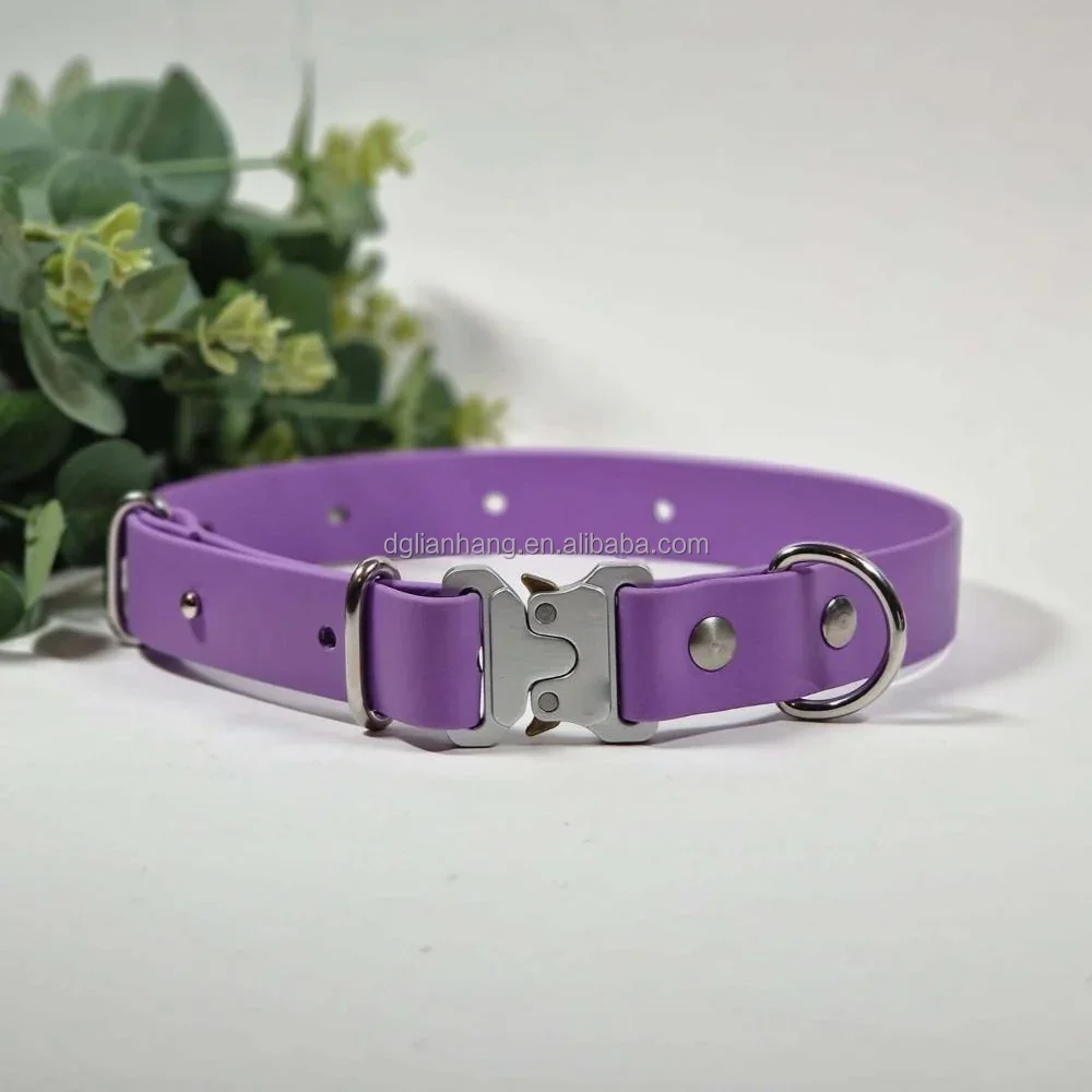 Used by professional working dog agencies all over the world in a variety of equipment Cobra buckle PVC training dog collars