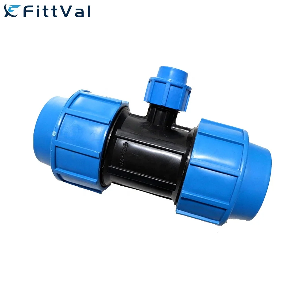Custom Size hdpe pipe fittings  20mm PE Pipe Fittings hdpe pp compression fittings water supply