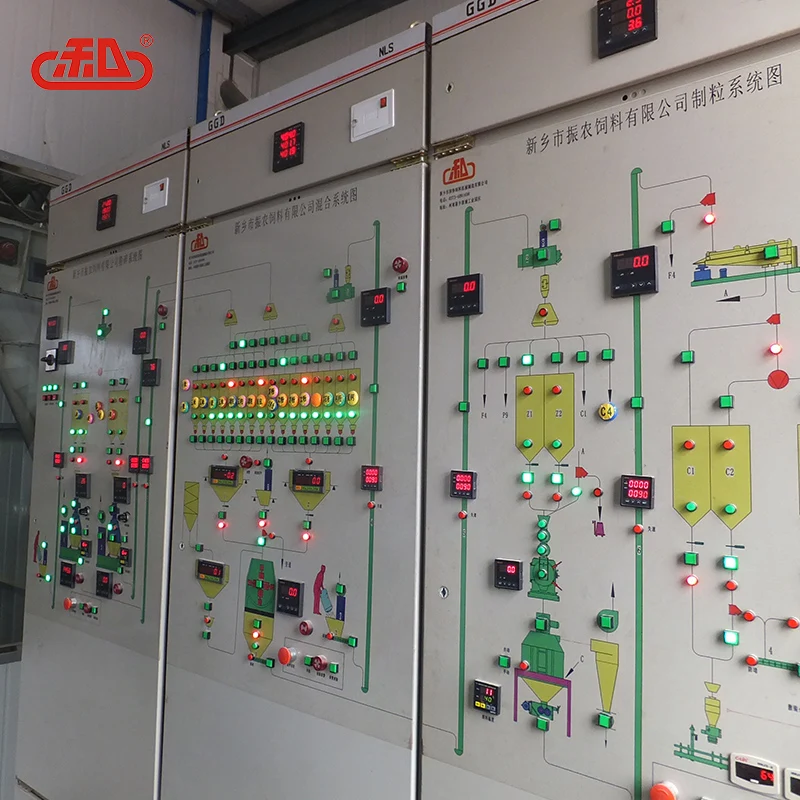 Automatic pellet feed production line 10 ton per hour animal feed plant with silo