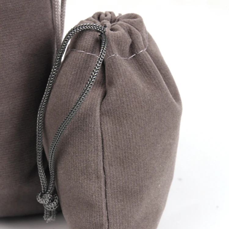 Stock Red Assorted 9 Colors 7*9CM Watch Jewelry Wrapped Velvet Drawstring Pouch Bags